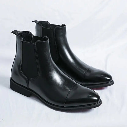 Red Bottom Chelsea Boots For Men - WanderMart Co.