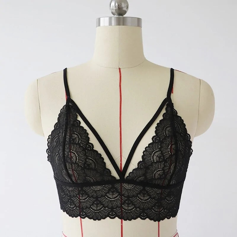 Black Lace Bra - WanderMart Co.