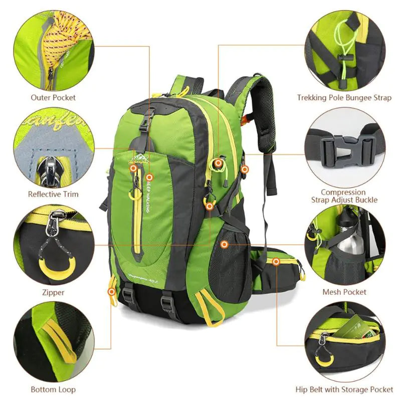 Waterproof Climbing Backpack - WanderMart Co.