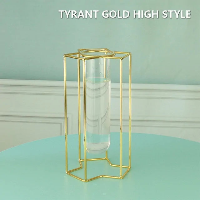 Creative Golden Glass Vase - WanderMart Co.