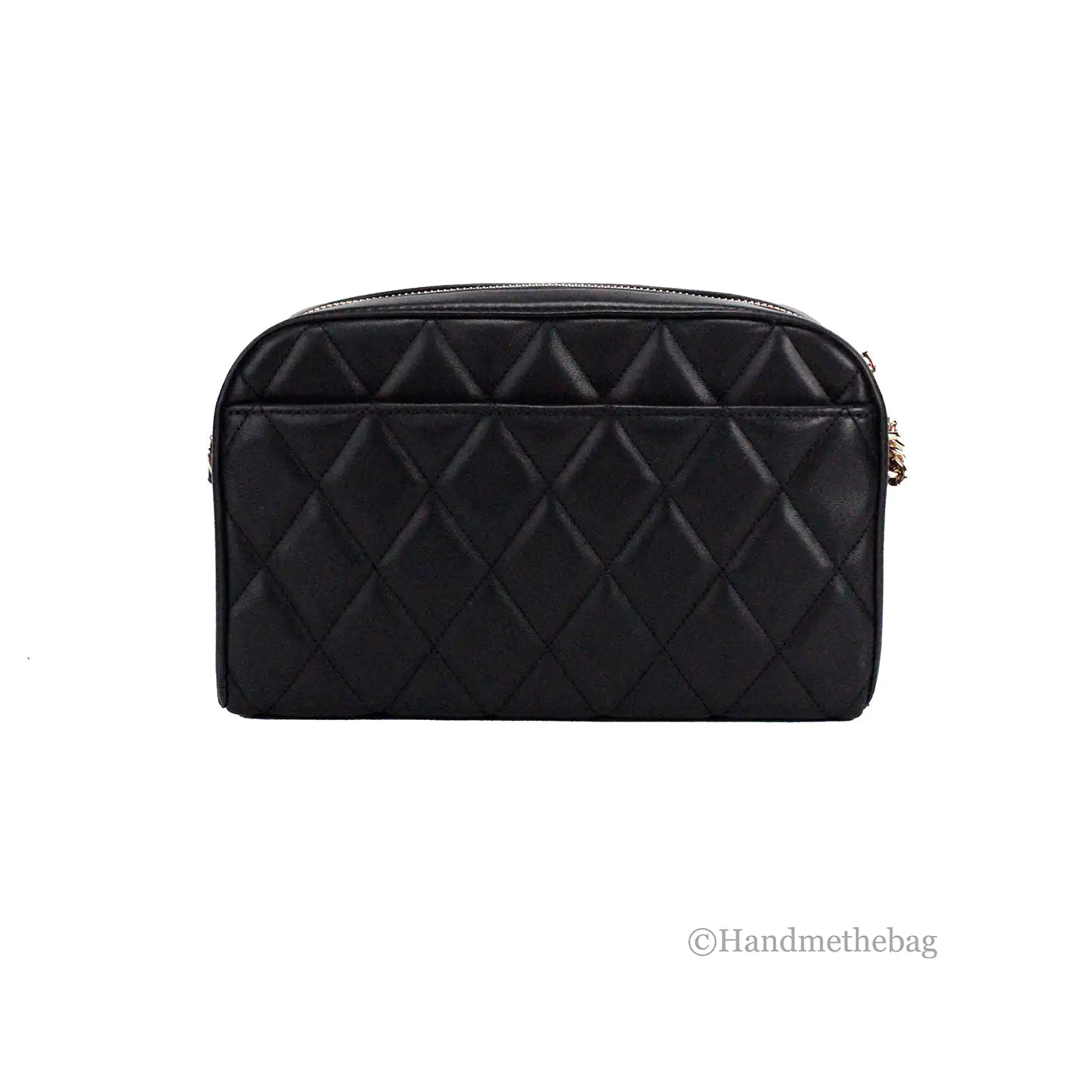 Kate Spade Carey Mini Black Quilted Camera Crossbody Bag - WanderMart Co.