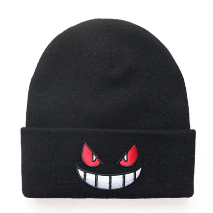 Cartoon Mouth Eyes Beanie - WanderMart Co.