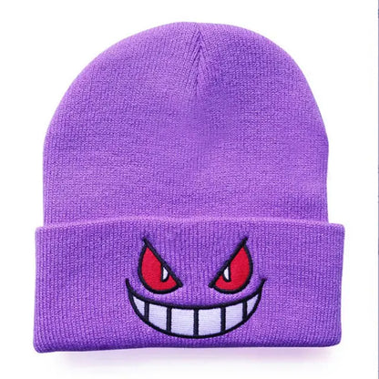 Cartoon Mouth Eyes Beanie - WanderMart Co.