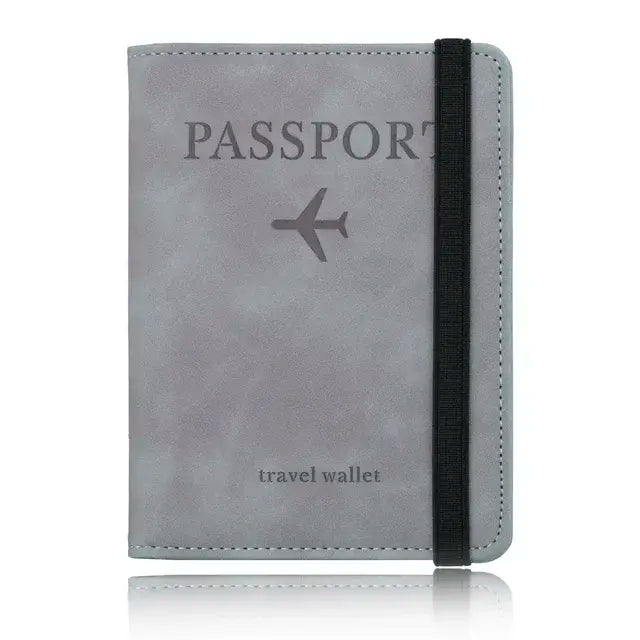 Blocking Passport Holder Leather Travel Wallet - WanderMart Co.