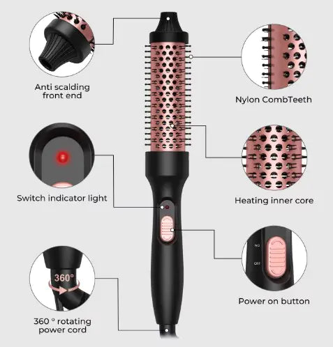 3 In1 Hair Straightener Curler And Ionic Hair Dryer - WanderMart Co.