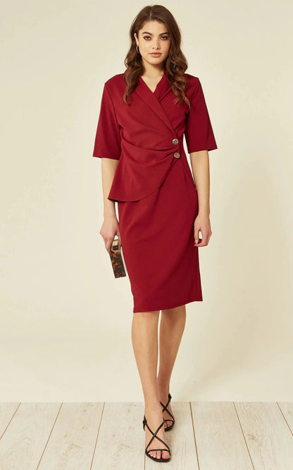 Diane Wrap Blazer Dress - WanderMart Co.