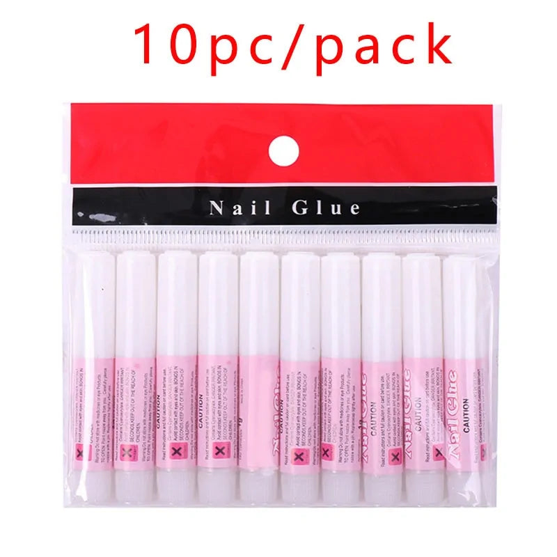 10pc Mini Beauty Nail Glue Set for Nail Art and Rhinestones - WanderMart Co.