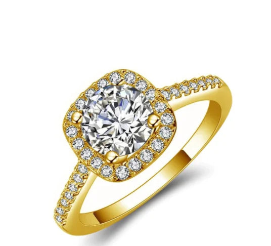 Moissanite Ring Classic Moissanite Wedding Ring Engagement - WanderMart Co.