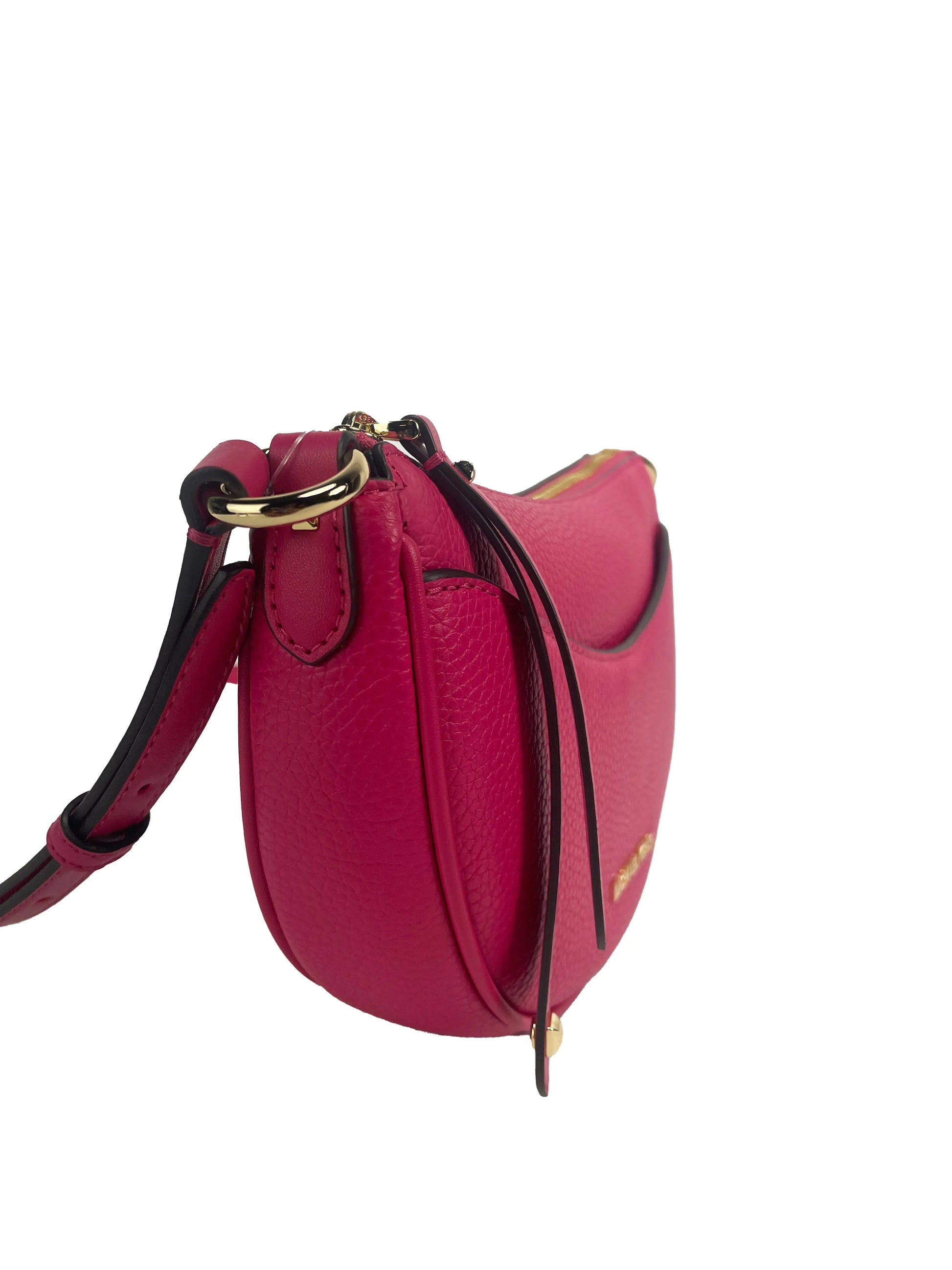 Michael Kors Dover Small Pink Half Moon Crossbody - WanderMart Co.