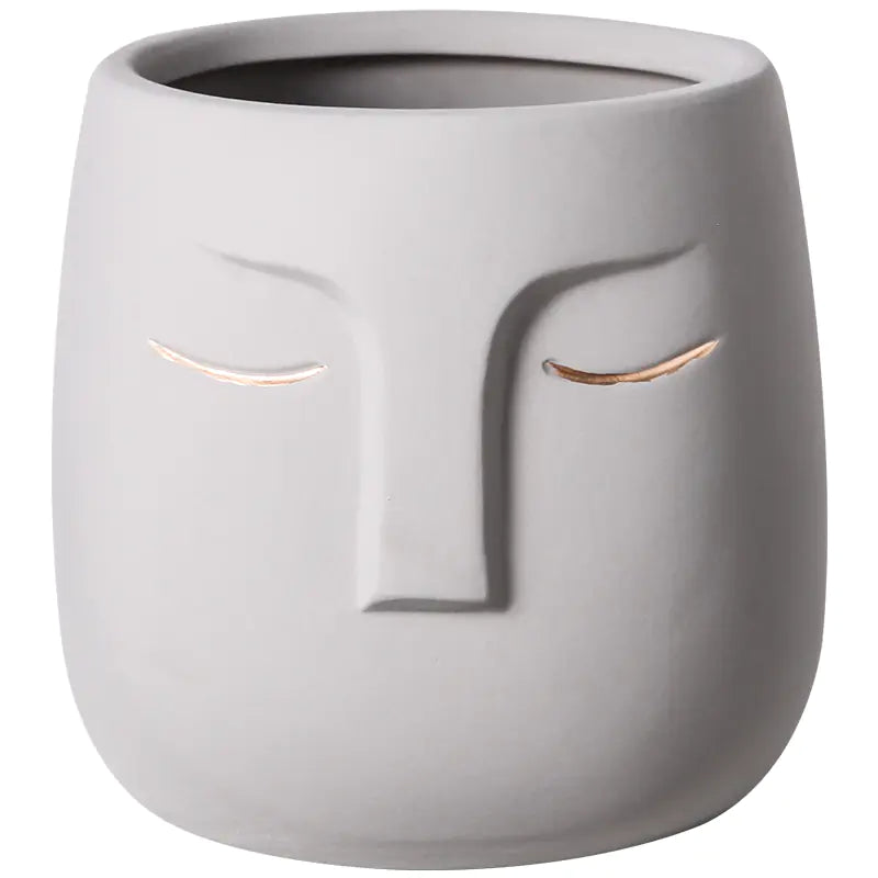 Ceramic Face Living Room Vase - WanderMart Co.