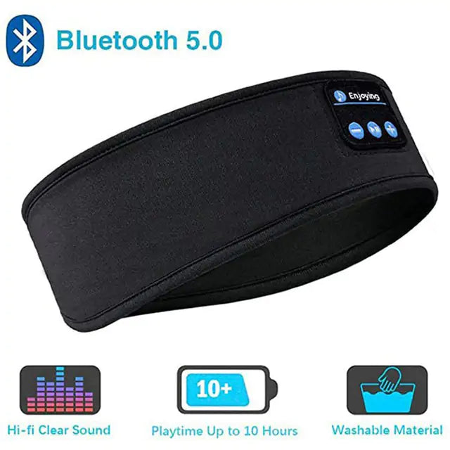 Bluetooth Headphones Soft Elastic Eye Mask - WanderMart Co.