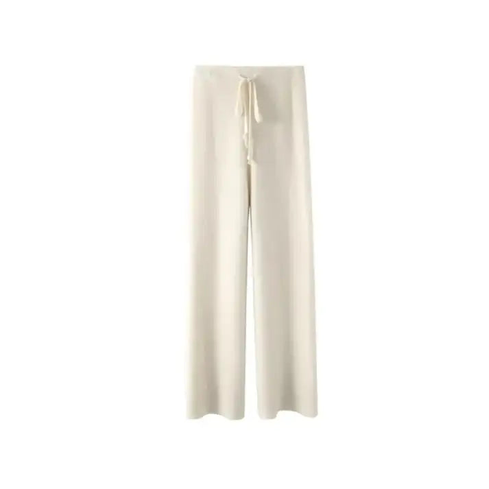 High Waisted Drawstring Pants - WanderMart Co.