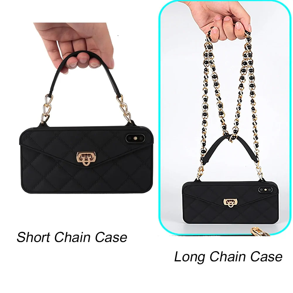 Wallet Case For iPhone With Short Chain - WanderMart Co.