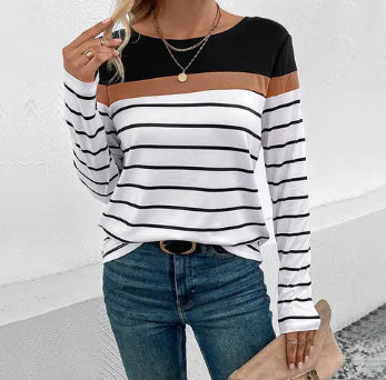 Casual Striped Top - WanderMart Co.