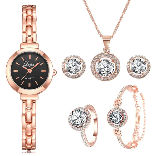 Rose Gold Quartz Wristwatches - WanderMart Co.