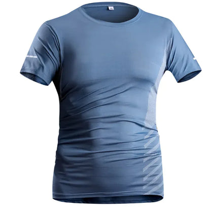 Men's Ice Silk Quick-Dry Tee – Breathable & Trendy Activewear - WanderMart Co.