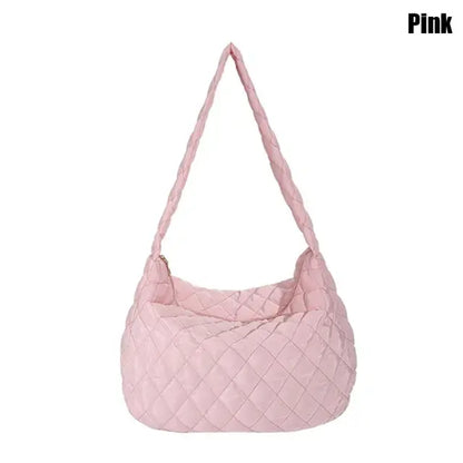 Women Large Capacity Quilted Tote Bag - WanderMart Co.