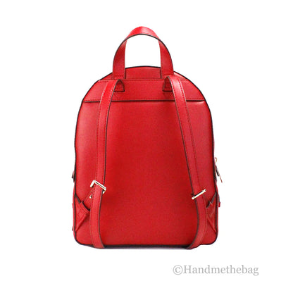 Michael Kors Jaycee Medium Red Zip Pocket Backpack - WanderMart Co.