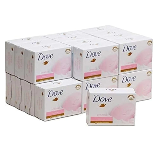 Dove Beauty Cream Bar Soaps, Pink/Rosa - 135g / 4.76oz x 24 Pack 1 Ounce (Pack of 114) - WanderMart Co.