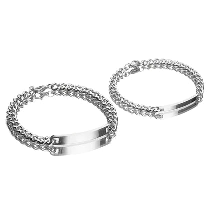 Stainless Steel Couple Bracelet