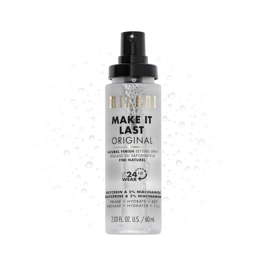 Milani Make It Last Original - Natural Finish Setting Spray 3-in-1 Setting Spray and Primer- Prime + Correct + Set Makeup Finishing Spray and Primer - Long Lasting Makeup Primer and Spray 2.03 Fl. Oz - WanderMart Co.