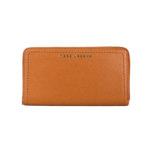 Marc Jacobs Large Smoked Almond Leather Continental Phone Wallet - WanderMart Co.