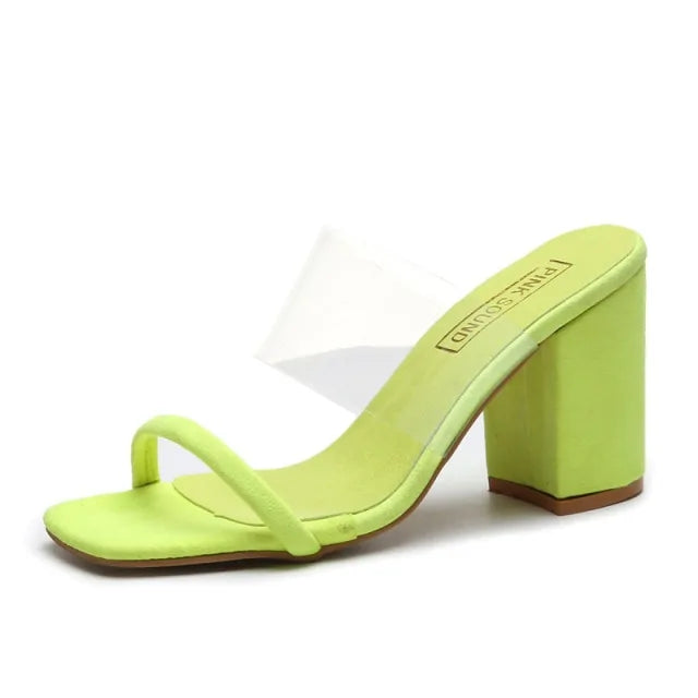 Women Transparent PVC Sandals - WanderMart Co.