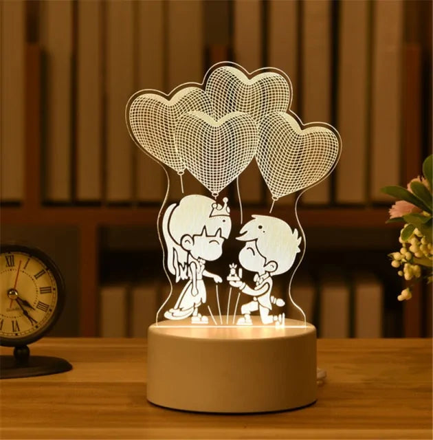 3D Acrylic Lamp for Decoration - WanderMart Co.