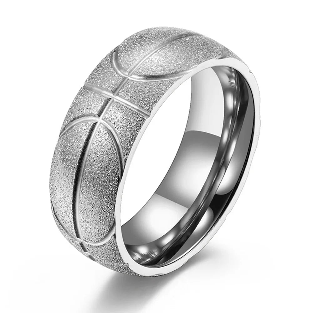 Matte Stainless Steel Basketball Ring - WanderMart Co.