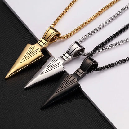 Arrow Head Pendant Long Chain Necklaces - WanderMart Co.