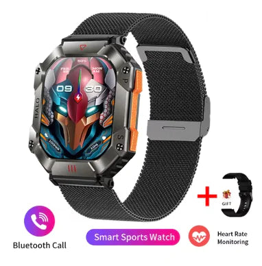 2024 Titan Pro Smart Watch: 2.0-Inch AI Fitness Tracker with Bluetooth Calling & IP68 Waterproof - WanderMart Co.