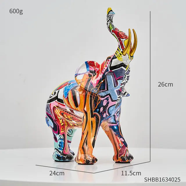 Painting Art Elephant Sculptures & Figurines Modern Decoration - WanderMart Co.