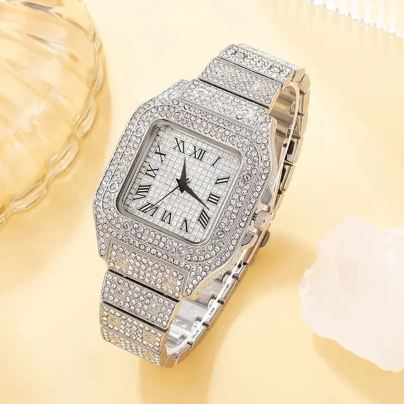 2Pcs Set Diamond Women Watches - WanderMart Co.