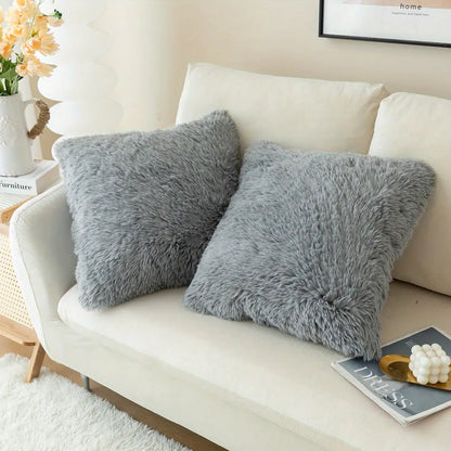 Luxurious Soft Faux Fur Throw Pillow Covers - WanderMart Co.