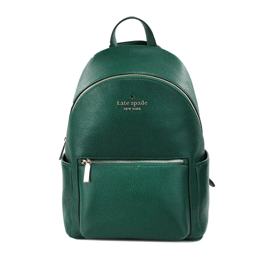 Kate Spade Leila Medium Deep Jade Leather Dome Backpack - WanderMart Co.