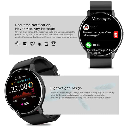 Full Touch Screen Sports Watch - WanderMart Co.