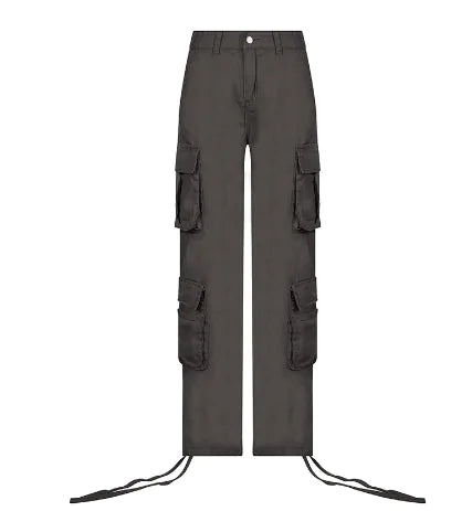 Cargo Solid Baggy Pants - WanderMart Co.