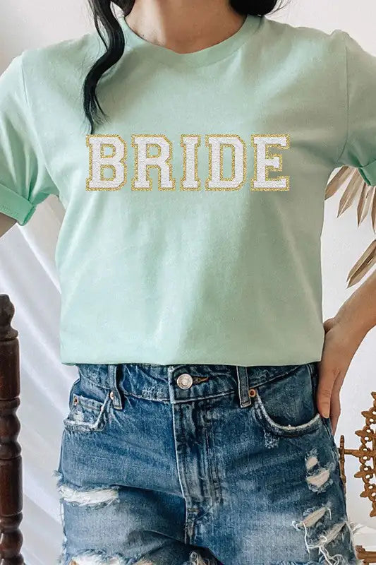 Bride Faux Chenille Graphic PLUS Tee - WanderMart Co.