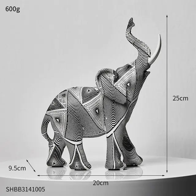 Painting Art Elephant Sculptures & Figurines Modern Decoration - WanderMart Co.