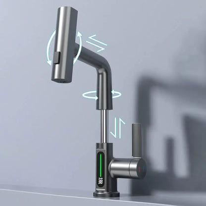 Digital Display Waterfall Basin Faucet - WanderMart Co.