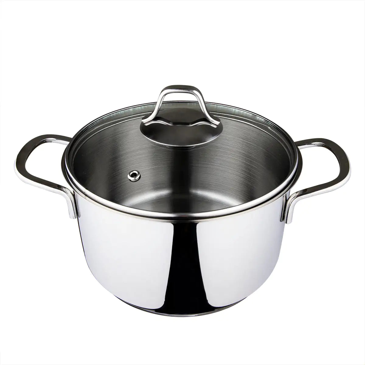 Serenk Modernist Stainless Steel Stock Pot, 20 cm - WanderMart Co.