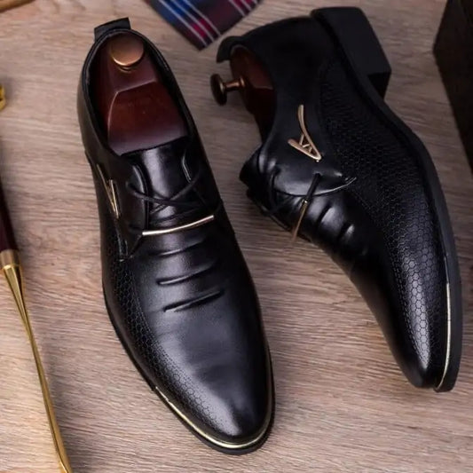 Business Dress Leather Shoes - WanderMart Co.