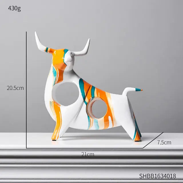 Modern Art Graffiti Cow Figurines - WanderMart Co.