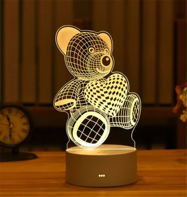 3D Acrylic Lamp for Decoration - WanderMart Co.