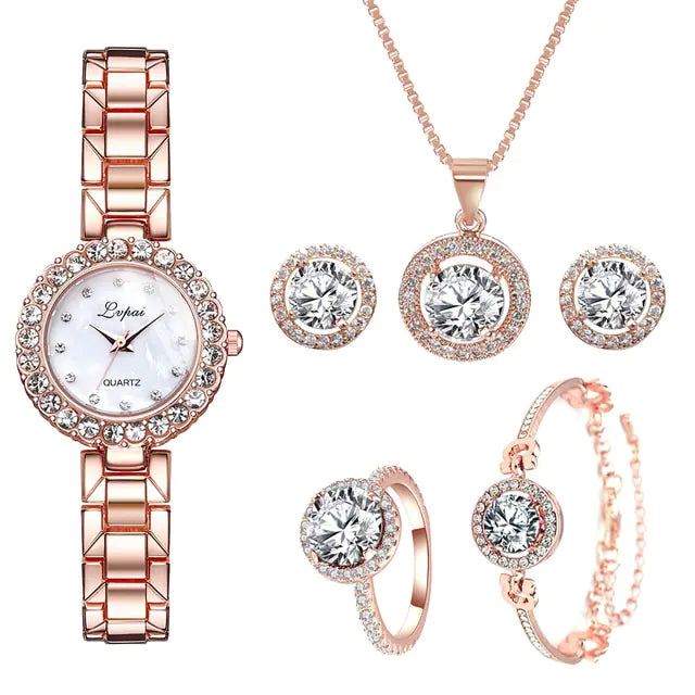 Rose Gold Quartz Wristwatches - WanderMart Co.