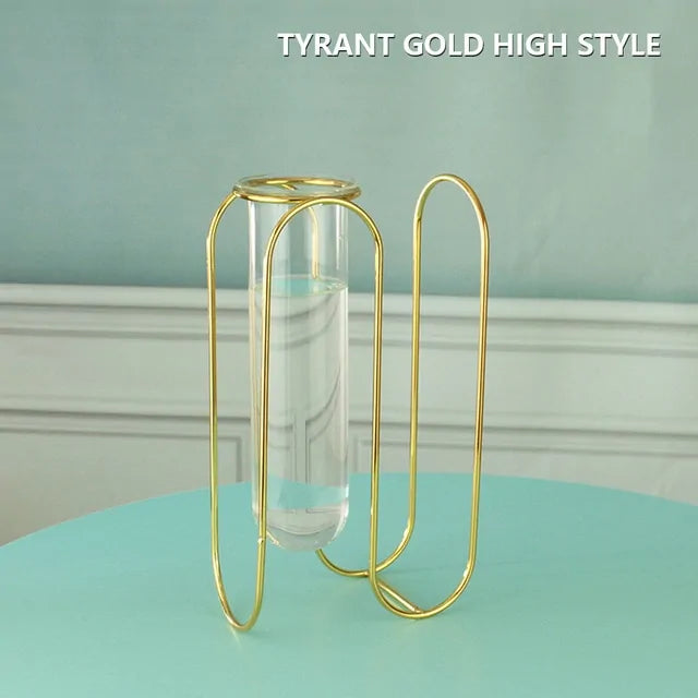 Creative Golden Glass Vase - WanderMart Co.