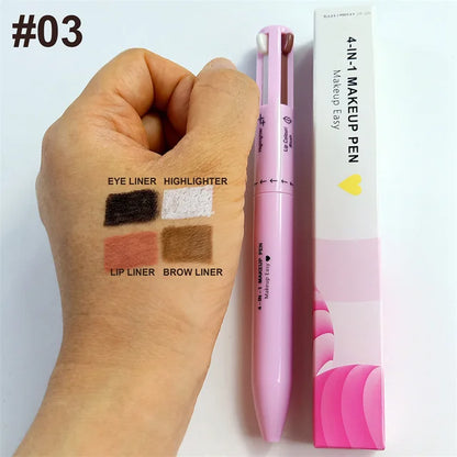 4 In 1 Face Makeup Pen Eyebrow - WanderMart Co.