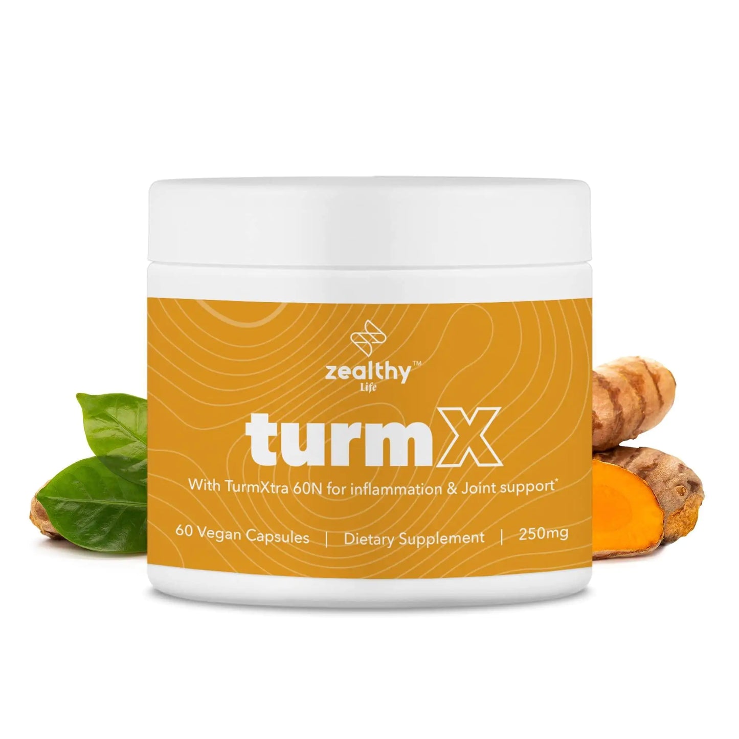 Turmeric Supplement Supports Joint Immune System Brain Skin 250 mg per Capsule - WanderMart Co.