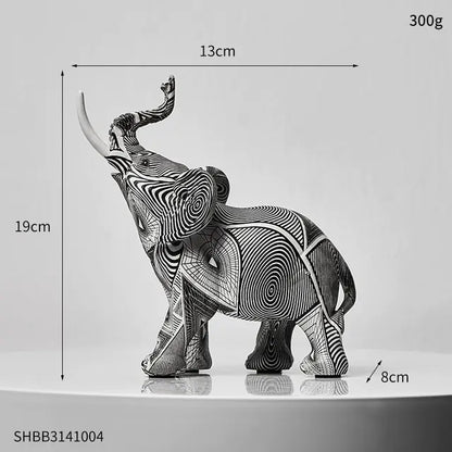 Painting Art Elephant Sculptures & Figurines Modern Decoration - WanderMart Co.