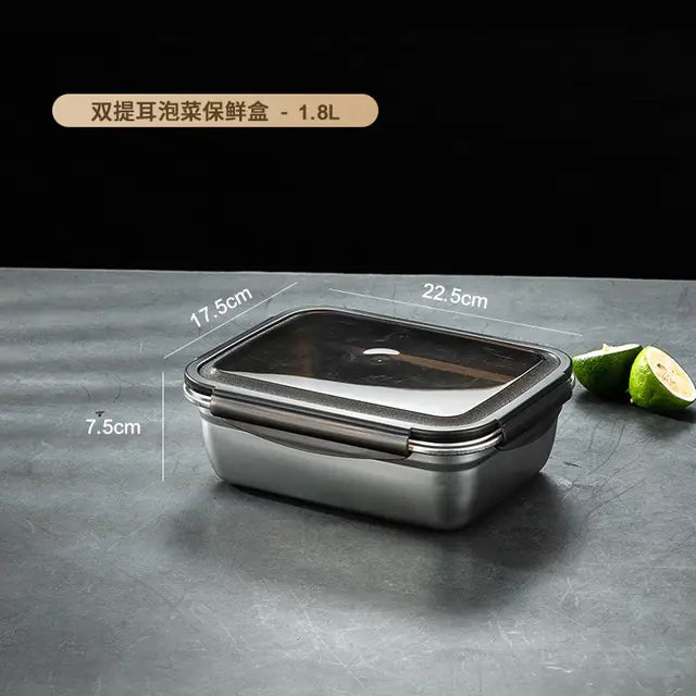 304 Stainless Steel Fresh-Keeping Box - WanderMart Co.